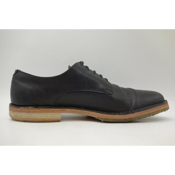 Vince Camuto Black Leather Lace Up Dress Oxfords Shoes Men\'s 8.5